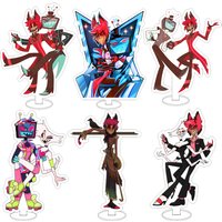 15Cm Acrylic Standee Hazbin Hotel Alastor Angel Dust Vox Velvet Charlie Morningstar Desktop Decoration Acrylic Stand Gift