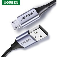 Ugreen Micro USB Cable 2A Nylon Fast Charging USB Type C Cable for Samsung Xiaomi HTC USB Charger Data Phone Cable Quick Charge