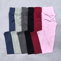 Seamless Yoga Legging for Women Scrunch Butt Lifting Gym Legging Workout Yoga Pants Low Ribbed Waistband Sports Tights