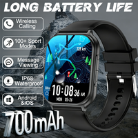 2026 New Lady Fashion Smart Watch IP68 Waterproof Bluetooth Call 100+ Sports Modes Heart Rate Monitor Fashion Smartwatch Women