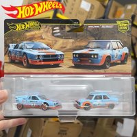 Genuine In Stock Hot Wheels Premium Car Culture Gulf 2-Packs Lancia Rally Fiat Abarth 1:64 Diecast Model Car Collectible Gift