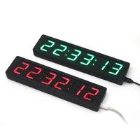 WIFI Clock W Second 1.2 Inch Wireless Network Timing Electronic Clock LED Digital Display TIME Alarm Clock Temperature Typec USB
