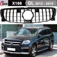 ABS GT Style Grille for Mercedes Benz GL Class X166 2012-2015 Front Racing Grill GL350 GL 400 GL 450 GL 500 GL 63 55 AMG Grilles