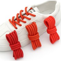Weiou 5mm Thick Round Polyester Solid Color Shoelaces for Sneakers Boots Casual Shoes Durable Replacement Shoe Laces