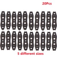 20pcs Leather 42/44/46/48/50MM Steel Ball Pouch Slingshot For Flat Rubber Band PU Leather Outdoor Shooting Accessories