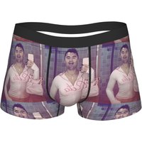 Pink Charlie Kirk Underwear Males Boxer Brief Comfortable Trunk High Quality Print Plus Size Panties