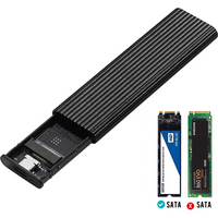 M.2 NGFF/NVME to USB3.0 Mobile Hard Disk Case SATA SSD Type-C 5Gbps Enclosure Adapter
