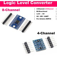 Logic Level Converter Module 4 Channel 8 Channel IIC I2C SPI UART TXS0108E Bi-Directional 3.3V 5V for Arduino ESP32 DIY