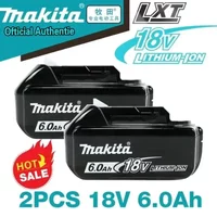 100% Oryginalna bateria Makita 6Ah/5Ah/3Ah do akumulatorów Makita 18V BL1840 BL1830B BL1850B BL1850 BL1860 BL1815, zamienna bateria litowa