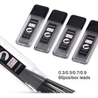 2B Automatic Pencil Refill Leads 0.3/0.5/0.7/0.9mm 1Box Lead ,For Sketching, Drawing, Daily Writing, And Office Stationery