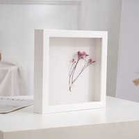 Wooden 3D Picture Frames Handmade Depth 3cm DIY Photo Frame Square 6/8/10in Specimen Display Box Rack for Dried Flower image 4