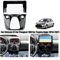 10.1Inch Car Radio Fascias For Citroen C1 For Peugeot 108 For Toyota Aygo 2014-2021 Android Stereo Frame Player 2 Din Unit Panel
