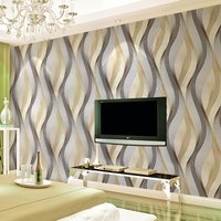 Luxury 3D Wave Pattern Wallpaper Gold Metallic Texture Wall Mural for Nightclub Bar Studio Modern Interior Design High Impact