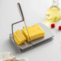 Butter Cheese Slicer with Scale Stainless Steel Cheese Slicer Ham Cutter Kitchen Tool