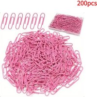 Elisel 200-Pack Medium 1.3-Inch Colorful Paper Clips Rust-Resistant for Office School And Personal Use