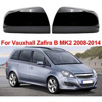 1 Pair Rearview Mirror Cover Door Side Wing Mirror Cap Gloss Black For Vauxhall Zafira B MK2 2008 2009 2010 2011 2012 2013 2014
