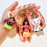 Disney Moana Car Keyring Creative Cartoon Keychain Car Keyring Motorcycle Accessory Gift Decoration keychain accessories