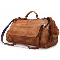 Luxury Vintage Genuine Leather Travel Bag Luggage Duffle Bag Leather Men Weekend Bag Overnight Carry On Tote Handbag Designer