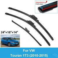 3PCS Car Wiper Blades for 2010-2015 VW Touran 1T3 Rear Windshield Wipers Double Rubber Car Accessories 2011 2012 2013 2014 2015