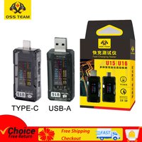 OSS TEAM Fast Charging Tester U15-16 Supports TYPE-C USB-A Automatically Detects Multiple Fast Charging Protocols Measur
