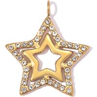 3pcs/Lot Fashion Stainless Steel Zircon Pig Nose DIY Charms Heart Oval Necklace Pendants Woman Love Heart Jewelry Wholesale