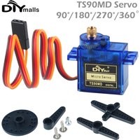 TS90MD 9g Micro Servo Motor Metal gear simulation steering gear 90/180/270/360 degree mini servo for RC Planes