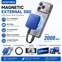 KOOTION X7MAX Magnetic Portable External SSD 2000MB/s HDR USB 3.2 GEN2 Record and Store for iPhone 15 16 17 Portable Solid State