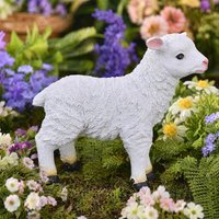 Farm Landscaping Accessory Outdoor Resin Sheep Statue Realistic Lamb Garden Sculpture Cute Farmhouse Lawn Ornament for Courtyard