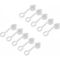 AliExpress NONE 10PCS Silicone Bicycle Water Bottle Dust Cover Transparent Reusable Bike Kettle Lid Top 24mm Diameter
