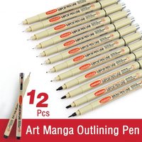Manga Markers Needle Pen Art Hand-painted Hook Line Pen Sketch Pens Stationery Set Art Supplies School Supplies Art Sakura Pen
