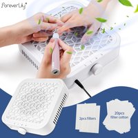 6000/9000/12000RPM Nail dust collector Brushless Turbo Nail Vacuum Cleaner Powerful Dust Vacuuming Fan with Filters Home Tool