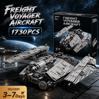 Zestaw Klocków Kosmiczny Wojna Kosmiczna Statki Kosmiczne Model Techniczny Modularny Kolekcja Filmowa Samolot Model do Składania Klocki Dekoracja Domu Prezent dla Dorosłych 1730 Elementów