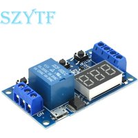 DC 6-30V Support Micro USB 5V LED Display Automation Cycle Delay Timer Switch Off Delay Time Relay 6V 9V 12V 24V