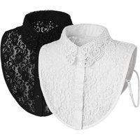 Fashion Lace Fake Collar Women Girls Detachable False Collar DIY Adjust Clothes Lapel Half Shirt Shawl Wrap Decoration
