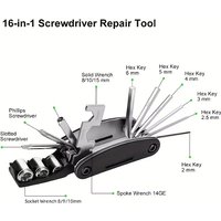 AliExpress NONE 16-in-1 Multifunctional Folding Screwdriver Set with Inner Hex Wrenches for Outdoor Sports Cycling Maintenance Tools