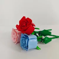 KNEW BUILT DIY Rose Flower Arrangement Building Block Toys-Enjoy Life,Loved by Girl,Create Your Favorite Bouquet,Home Decoration