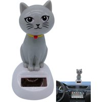 Solar Powered Dancing Cat Cute Solar Powered Swinging Cat Dashboard Decoration Animated Swing Cat Decor for Car ornaments gifts