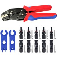 Solar Crimping Tool Set Photovoltaic Solar Connector Kit 1000V 30A Panel Solor Connectors for PV/MC Cable 2.5/4/6mm2