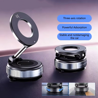 Vacuum Magnet Phone Bracket Multi-angles Adjustment Strong Magnetic Suck Design Foldable Car Holder For Navigation Stand