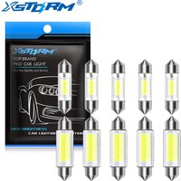 10Pcs C5W C10W LED Bulb Canbus 31mm 36mm 39mm 41mm Festoon Led Car Interior Light Dome Reading License Plate Lamp 12V Auto White