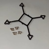 For BetaFPV Air65/Air75 Carbon Fiber Chassis Modified Bottom Plate Lightweight Motor Installation Board Drone Frame Parts