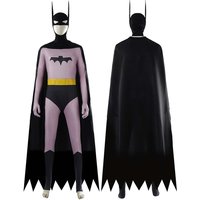 Adult Man Bruce Superhero Disguise Bat Men Cosplay Jumpsuit Cloak Costume