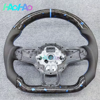 Blue is suitable for Golf 7 MK7 GTI Tiguan Tanyue. The blue forged carbon fiber steering wheel supports paddle shift function