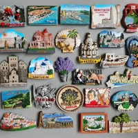 Fridge magnet Andorra Croatia Finland Italy Dresden Prague Norway Santorini France Slovenia Ibiza Spain Jerusalem Austria Dublin