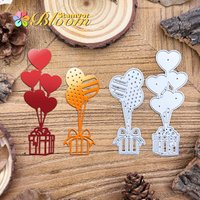 Original Lovely Balloons Branches With Gifts Metal Cutting Dies Scrapbooking Decorative Embossing