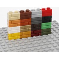DIY Building Blocks Wall Figures Brick Modified 1x2 Dots Masonry Profile 200PCS Creative Children Size Compatible 98283 Toy