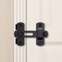 1 Stück Scheunentürschlösser aus Edelstahl, 0 ° /180 ° Klappbarer Schieberiegel für Garage, Badezimmer, Haustiertüren und Fenster, Garage, Badezimme