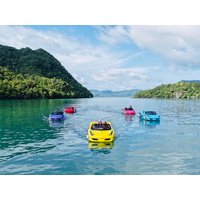 Inflatable PVC Adult Aqua Water Electric Bumper Boat With Water Gun for Swimming Pool