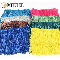 5/9Yards 17mm Sequins Tassel Lace Trim Stage Costume Glitter Fringe Tassels Curtain Clothing Decor Sewing Strap DIY Accessories