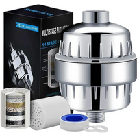 15-20Stages High householdto Remove Chlorine Fluoride Heavy Metals Filtered Soften Hard Water for Shower Head Cleaning Purifier